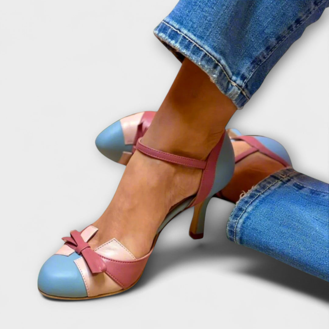 Lisette – Ortopedické sandály s retro podpatkem