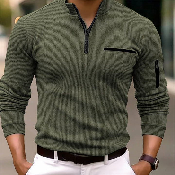 Gusteous | Long-sleeved Zip-up Shirt