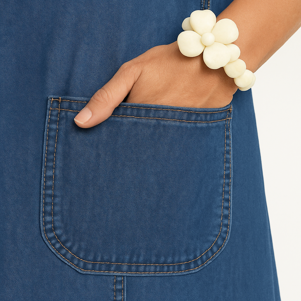 Chloe™ | Denim Pocket Dress