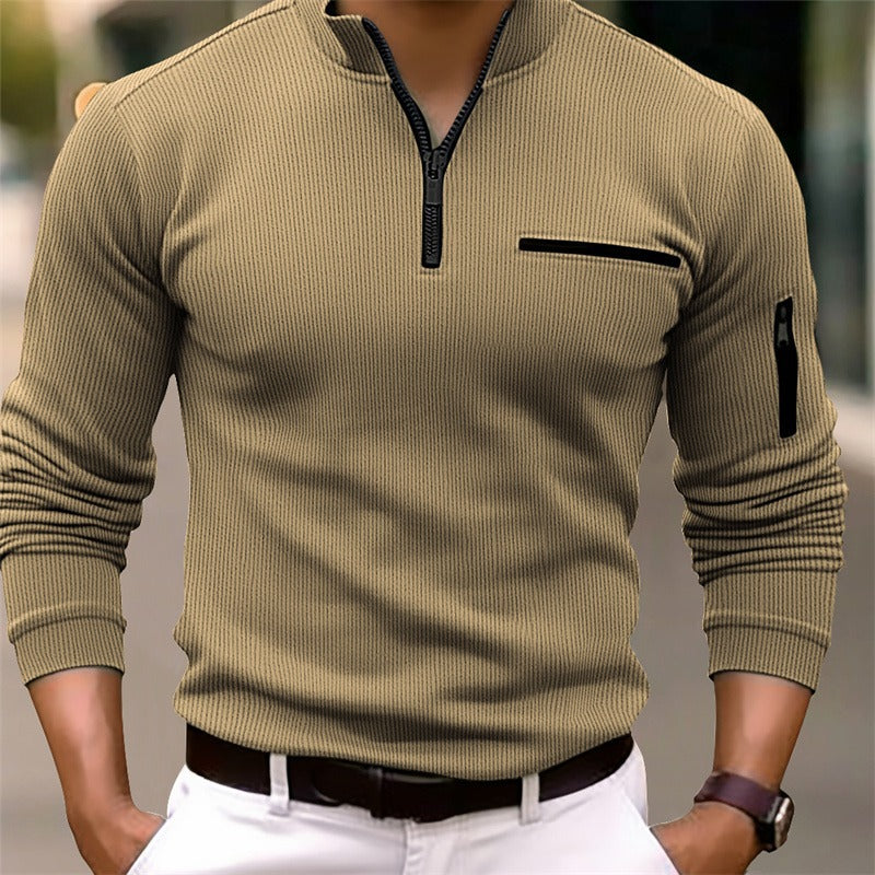 Gusteous | Long-sleeved Zip-up Shirt