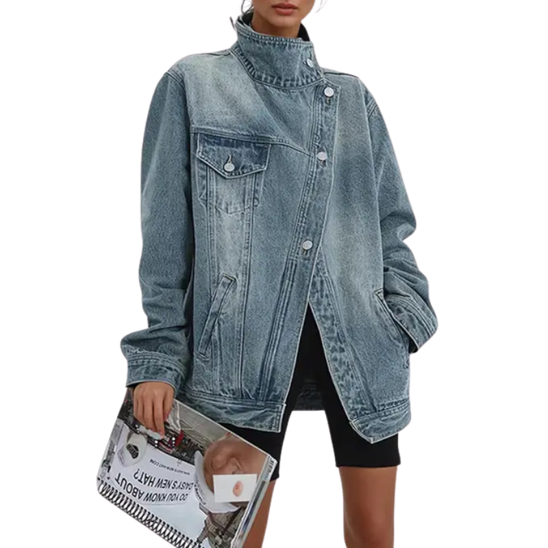 SARAH™ | Street Style Trendy Asymmetric Button Jacket