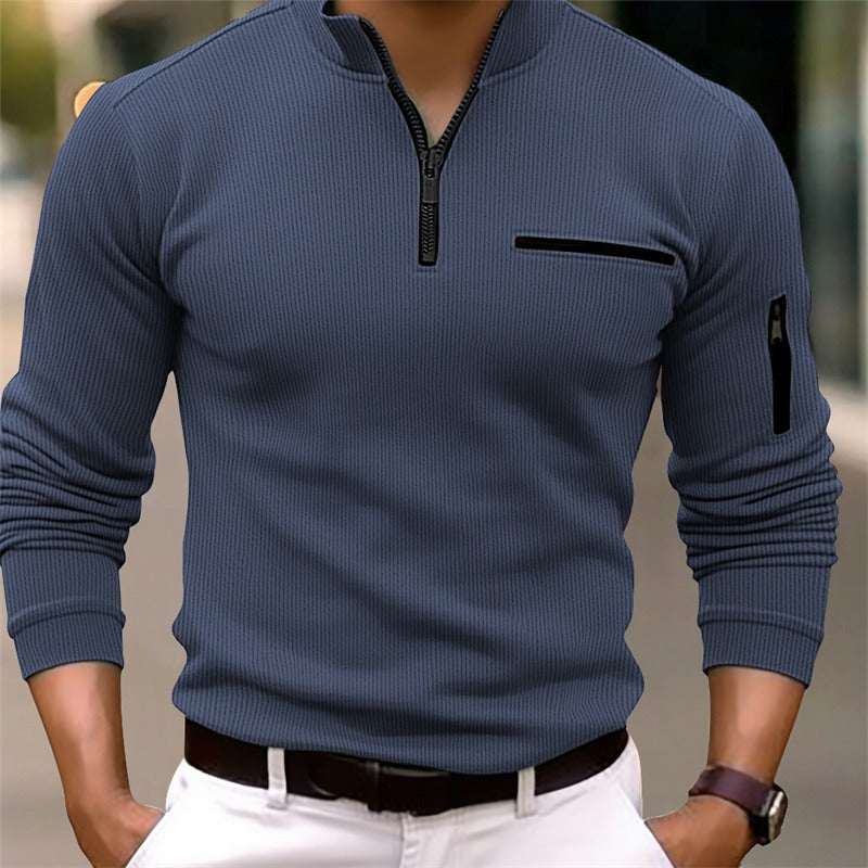 Gusteous | Long-sleeved Zip-up Shirt
