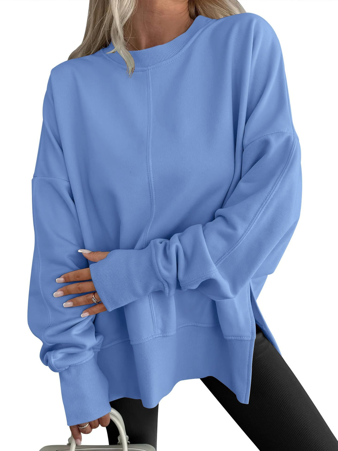 Charlotte™ | Oversized Mikina s kapucí a dlouhým rukávem