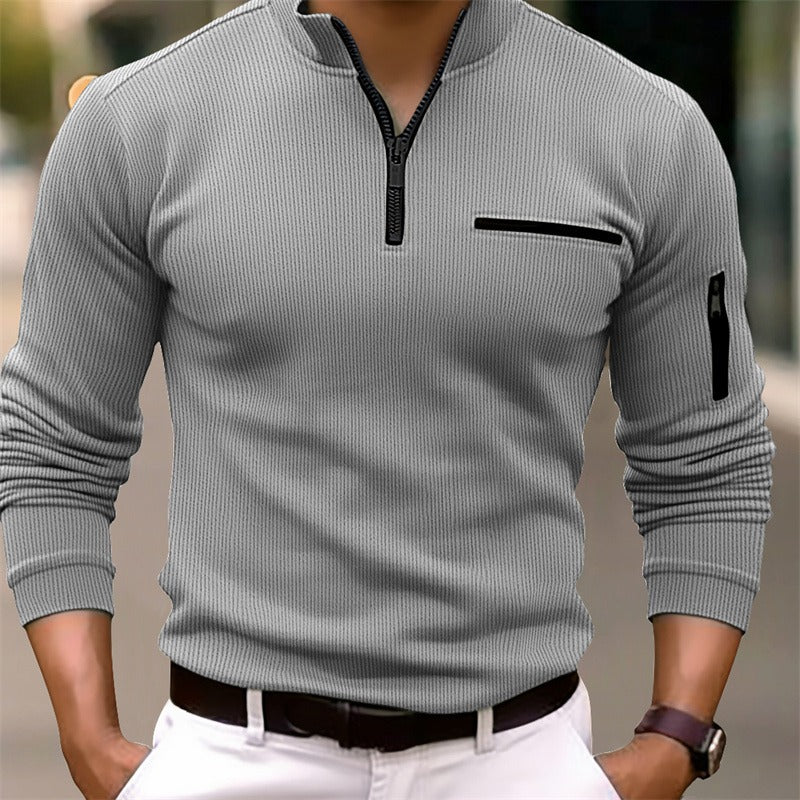 Gusteous | Long-sleeved Zip-up Shirt