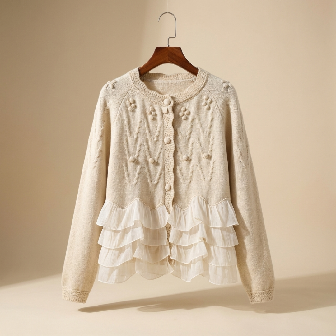 Natalie™ | Ruffle Cardigan