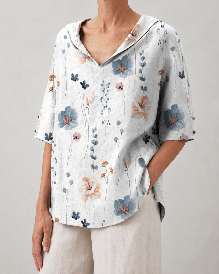 Lenka - Elegantní top s výstřihem do V