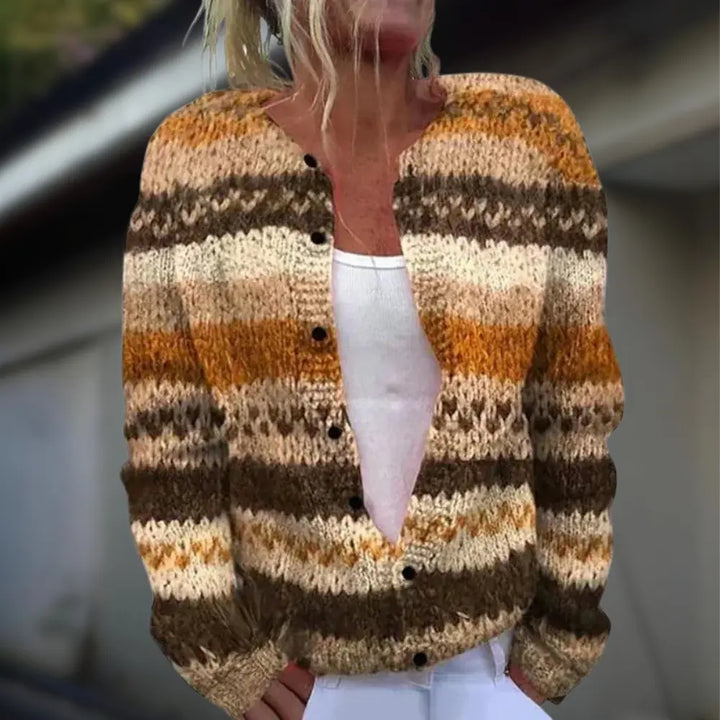Anja™ | Knitted Cardigan With Print