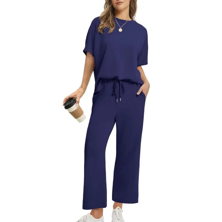 Emily™ - Oversized široké kalhoty dvoudílná souprava