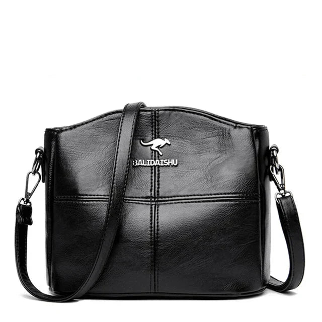 Charlotte™ | Kožená vyšívaná taška přes rameno a crossbody kabelka