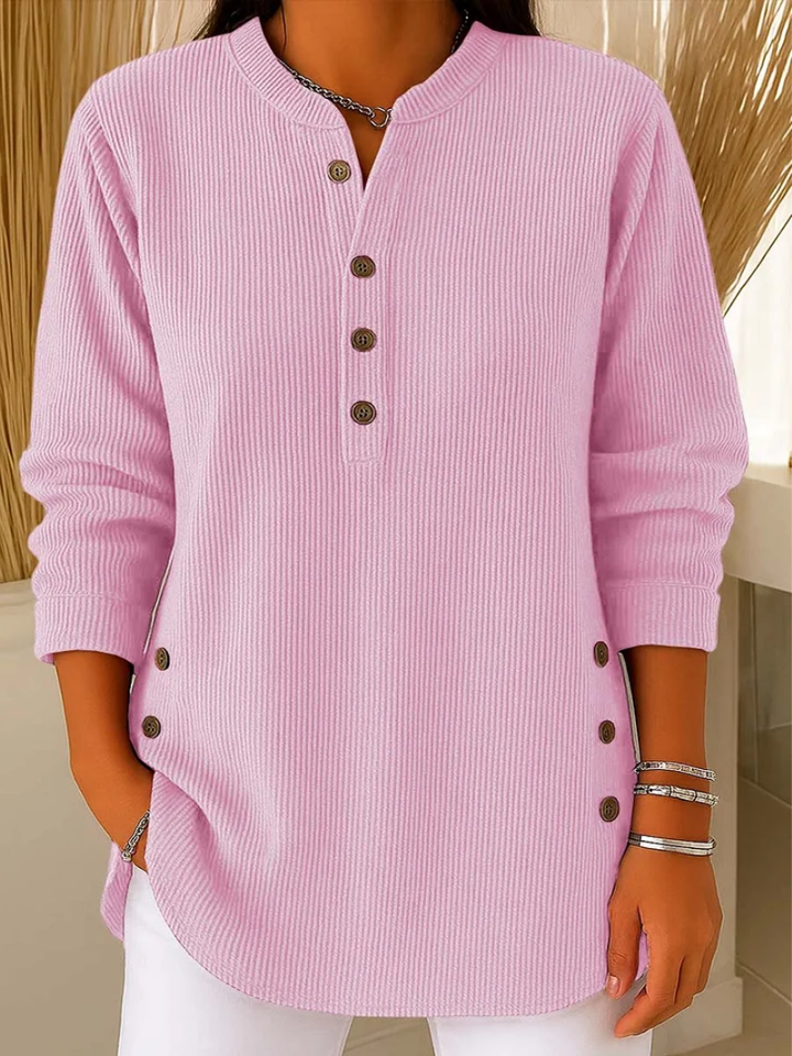 Lila™ | Pletený svetr s knoflíkovými detaily