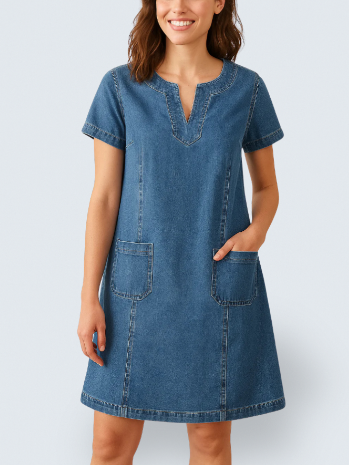 Chloe™ | Denim Pocket Dress