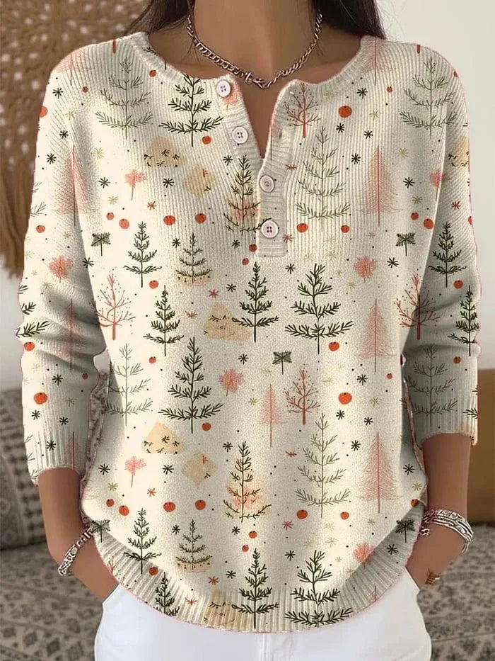 Hannah™ | Pletený svetr s knoflíkovými detaily