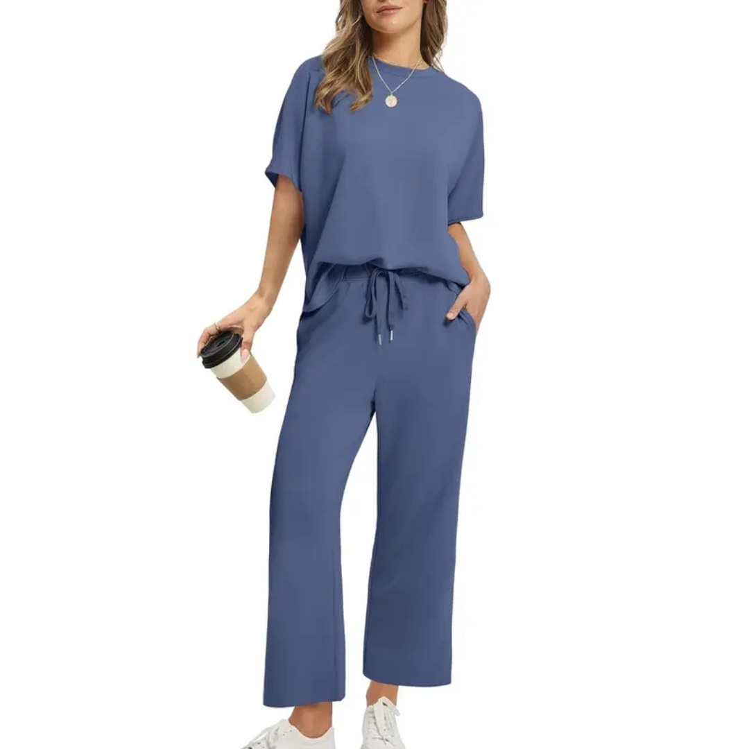 Emily™ - Oversized široké kalhoty dvoudílná souprava