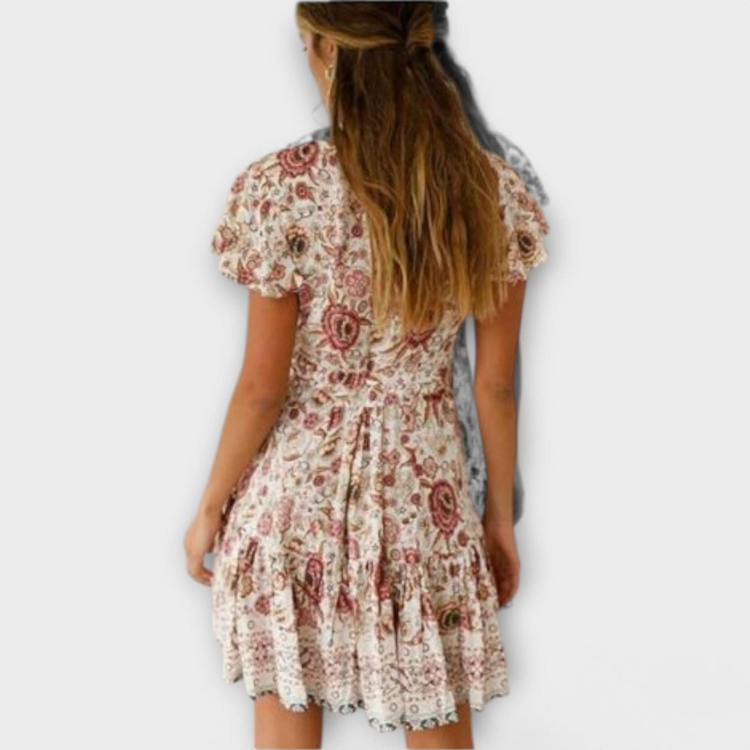 Amina - Krátké Boho Šaty
