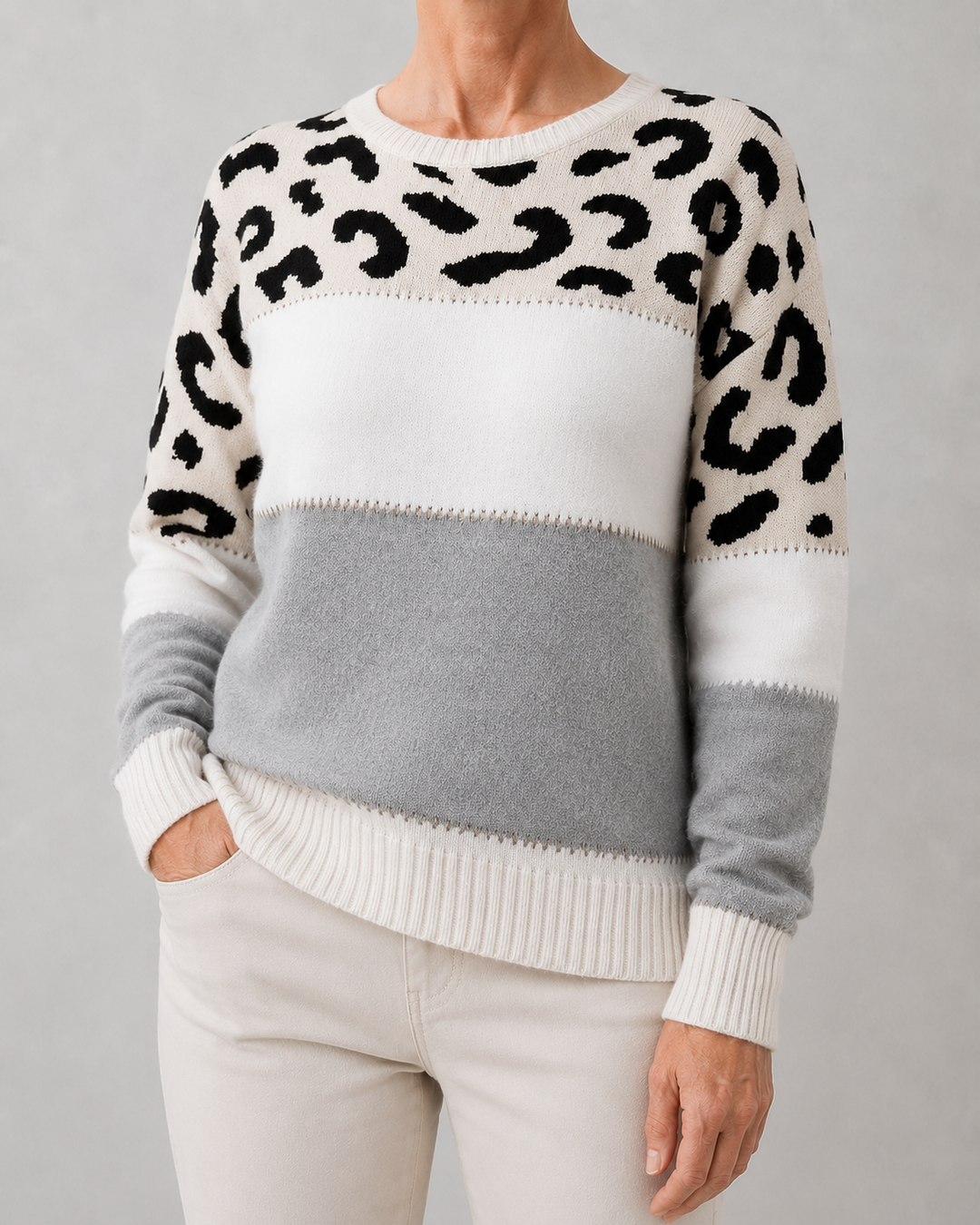 Zuzana | Elegantní leopardí svetr