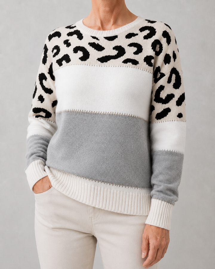 Zuzana | Elegantní leopardí svetr