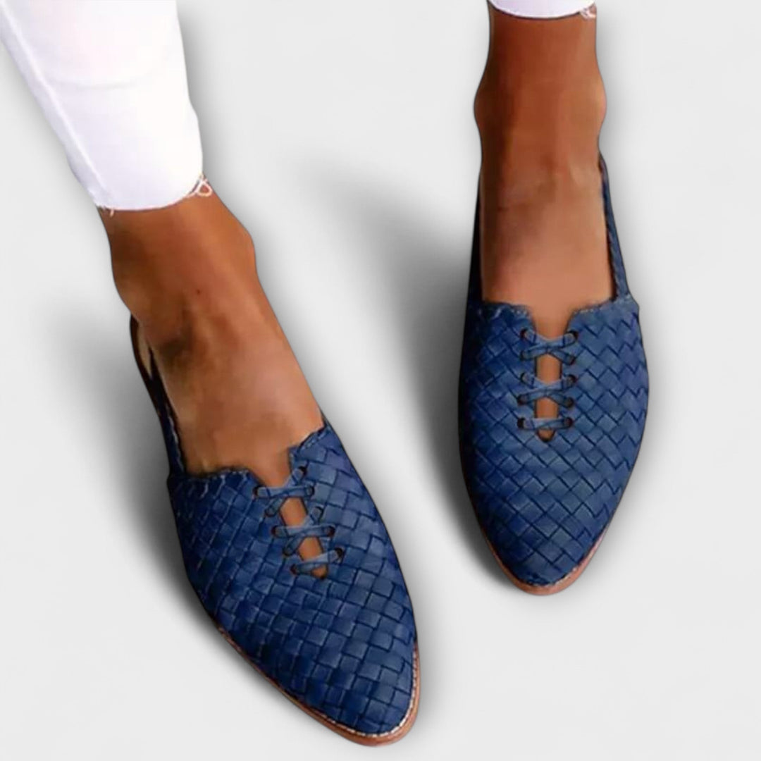 Zyra - Tkané elegantní pohodlné balerínky