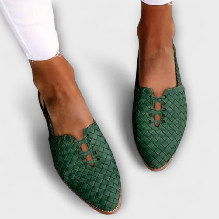 Zyra - Tkané elegantní pohodlné balerínky