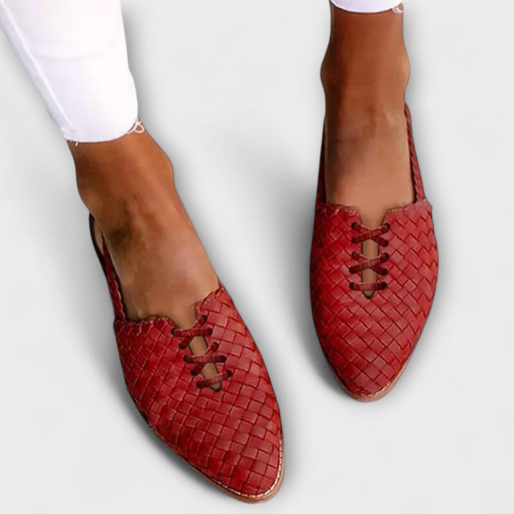 Zyra - Tkané elegantní pohodlné balerínky